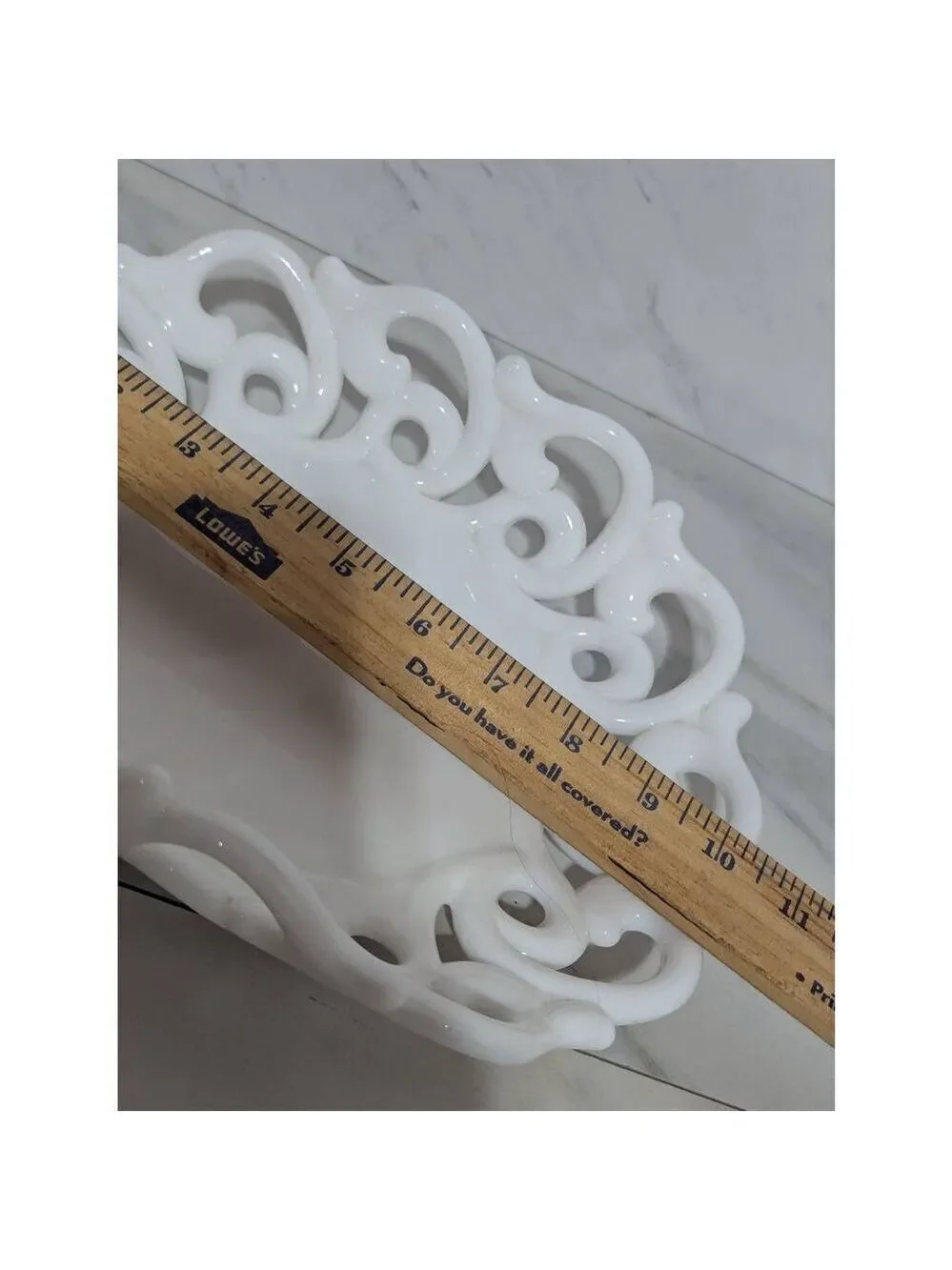 Fostoria Vintage White Milk Glass Folded Fruit Bowl Glassware